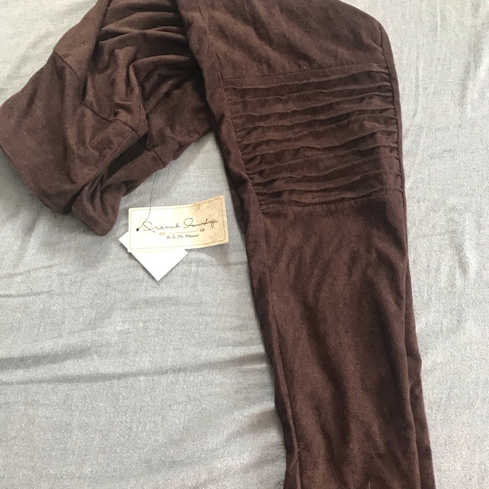 COPY - New Faux Suede Brown Leggings